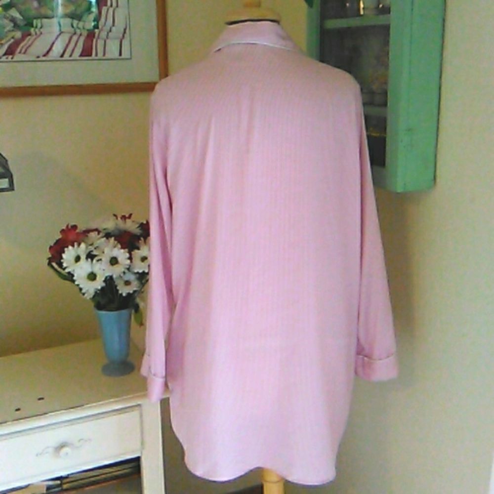 Max Studio Sleepwear Candy Stripe Sleep Shirt - Picture 5 of 8